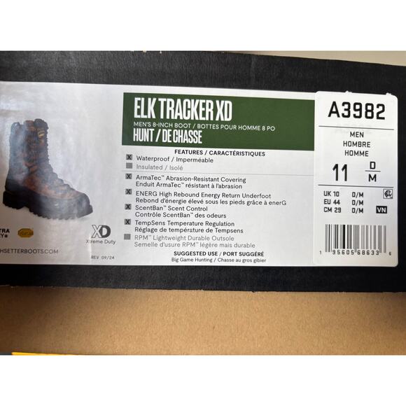 Irish Setter By Red Wing Mens Size 11 D Elk Tracker XD Brown Leather Boots 3982 main image 10